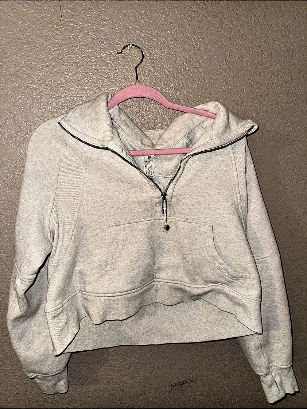 Lululemon Scuba Oversized Half-Zip Hoodie Gray